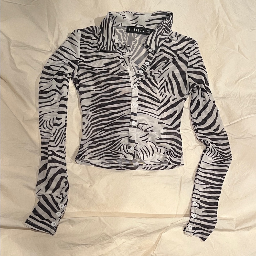 Zebra Print Women's Top